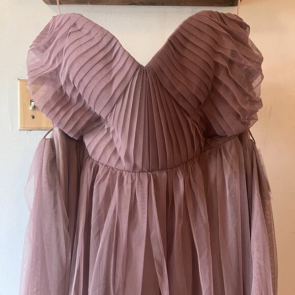 BIRDY GREY Christina Convertible Dress Maxi Sandy Mauve Plus Size 3X Bridesmaid - Picture 15 of 16